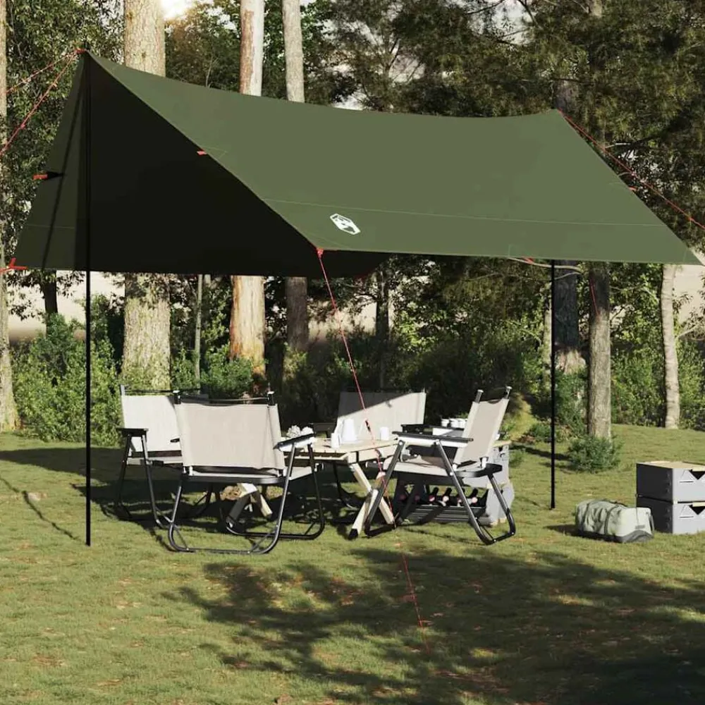 vidaXL Actividades Al Aire Libre-Lona de camping impermeable 438x376x212 cm