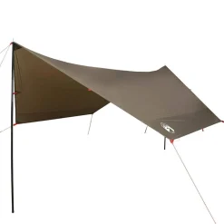 vidaXL Actividades Al Aire Libre-Lona de camping impermeable marrón 462x306x211 cm