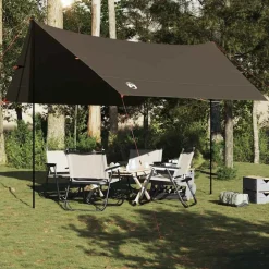 vidaXL Actividades Al Aire Libre-Lona de camping impermeable marrón 462x306x211 cm