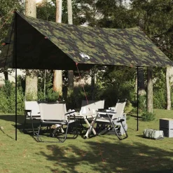 vidaXL Actividades Al Aire Libre-Lona de camping impermeable 438x376x212 cm