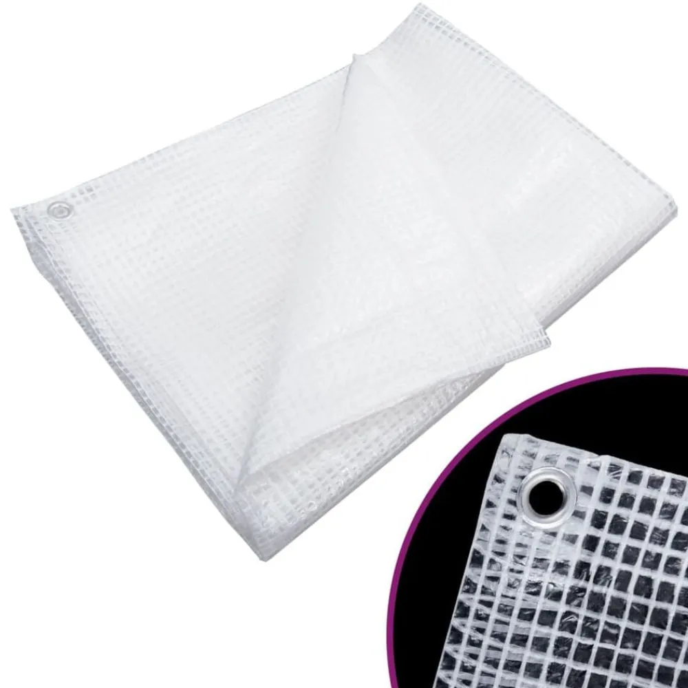 vidaXL Lona de gasa de vuelta blanco 140 g/m² 2x3 m Outlet