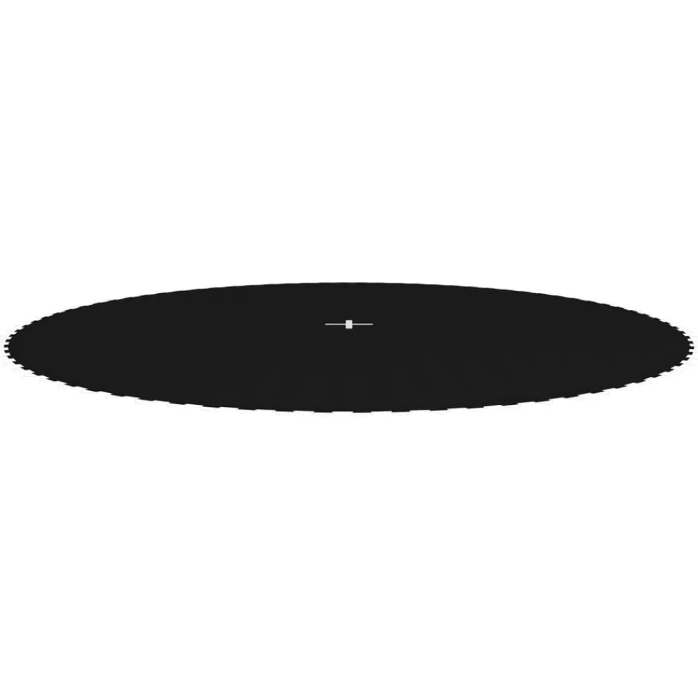 vidaXL Estructuras Para Juegos Al Aire Libre-Lona de salto para cama elástica redonda tela negro 4,27 m