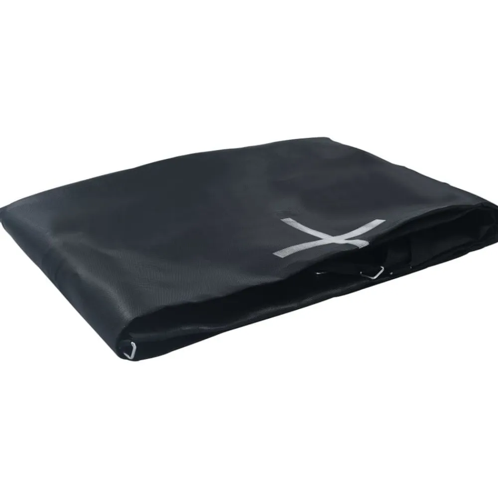 vidaXL Estructuras Para Juegos Al Aire Libre-Lona de salto para cama elástica redonda tela negro 4,27 m