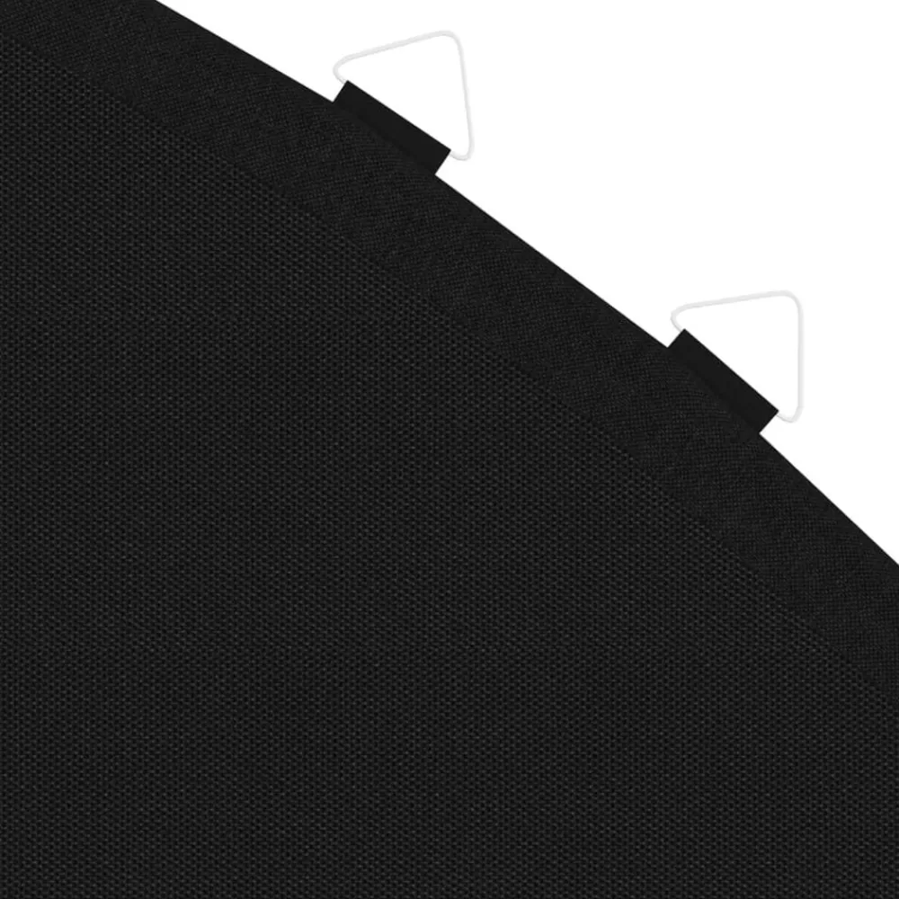 vidaXL Estructuras Para Juegos Al Aire Libre-Lona de salto para cama elástica redonda tela negro 4,27 m