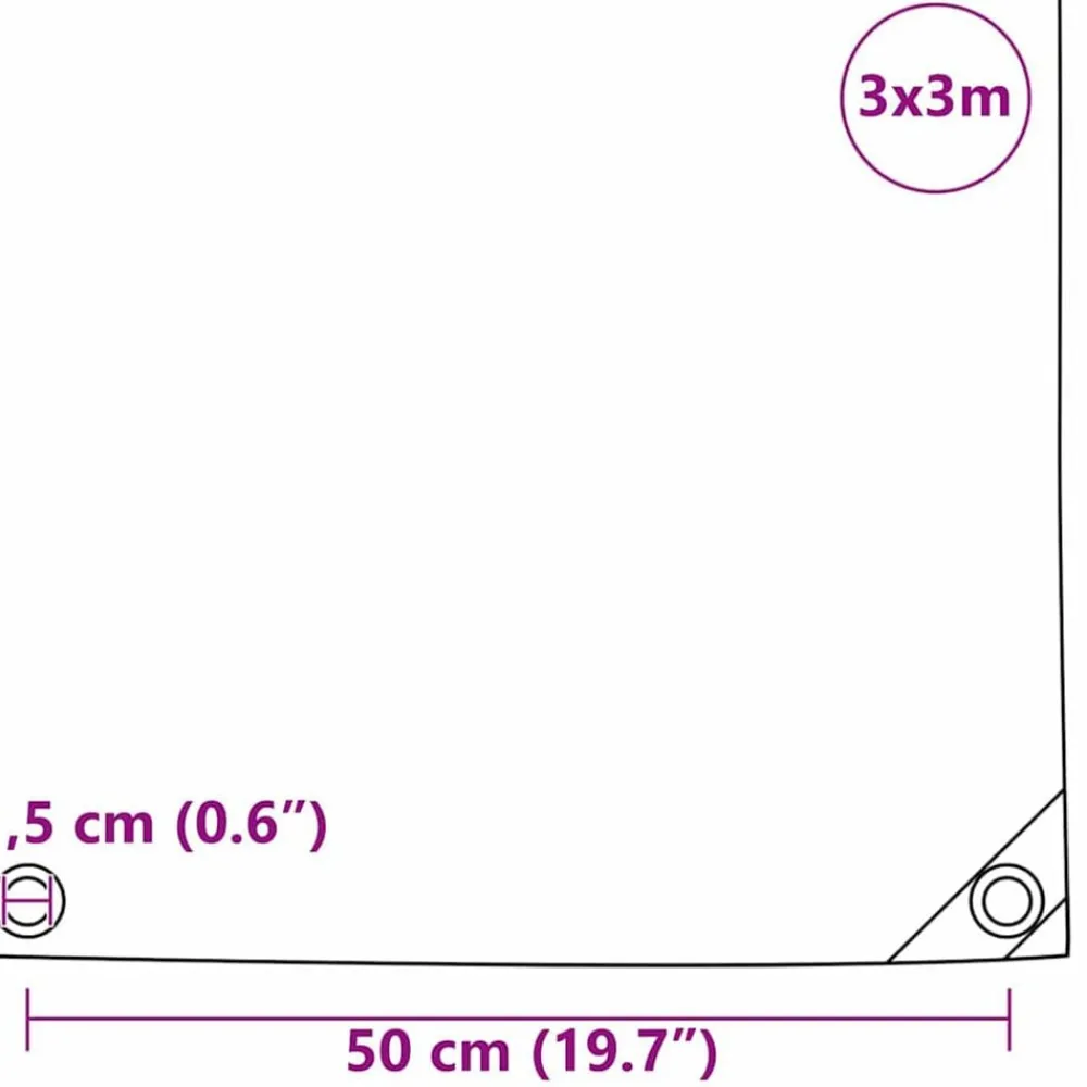vidaXL Lona 650g / m² 3 x 3 m Lona con recubrimiento de PVC Beige Online