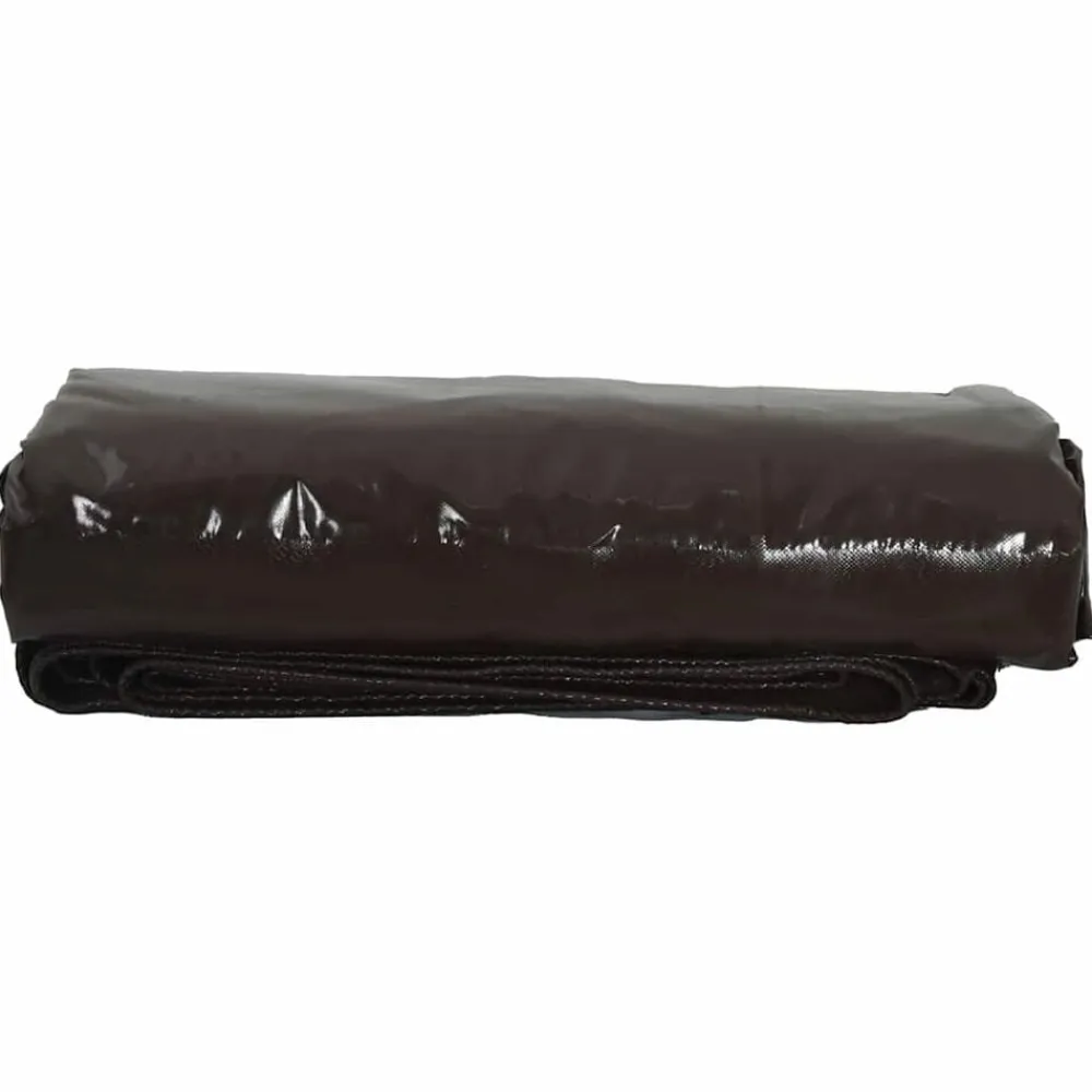 vidaXL Accesorios De Bricolaje-Lona 650g / m² Marrón 2 x 3 m Lona con recubrimiento de PVC