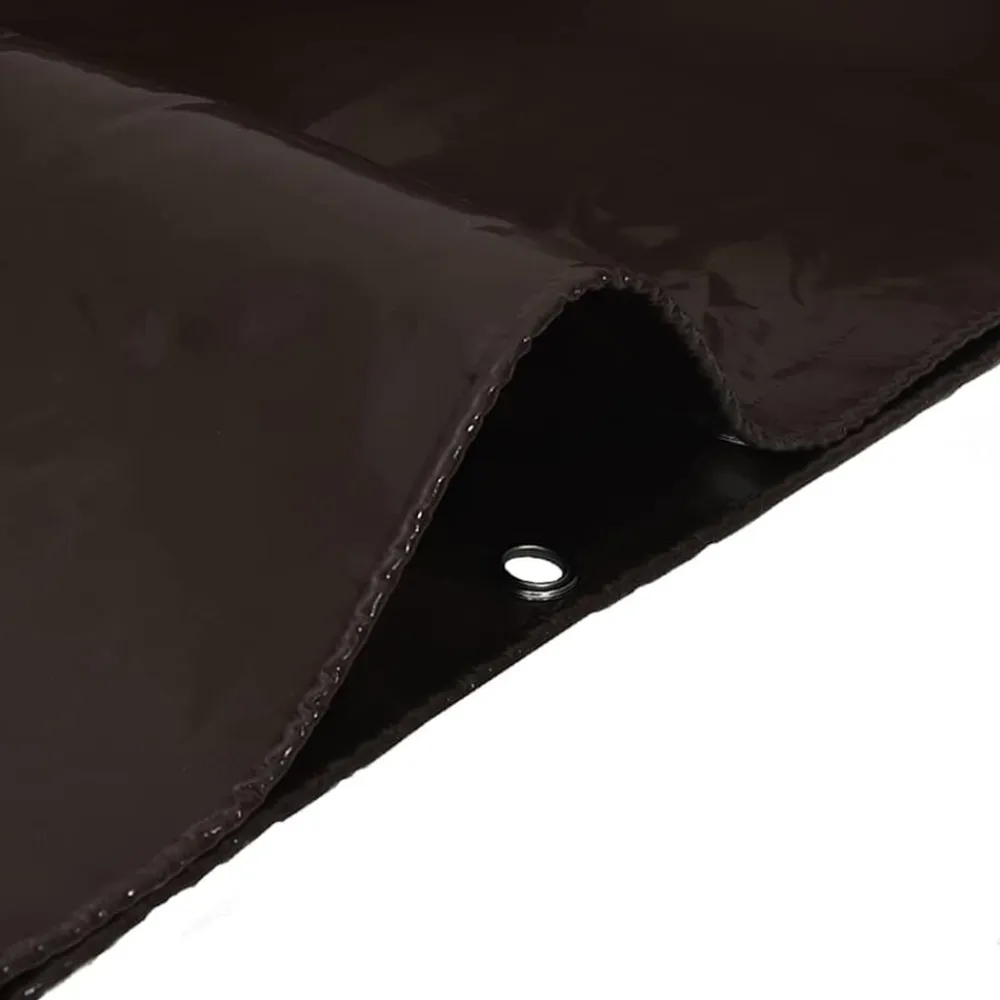 vidaXL Accesorios De Bricolaje-Lona 650g / m² Marrón 2 x 3 m Lona con recubrimiento de PVC