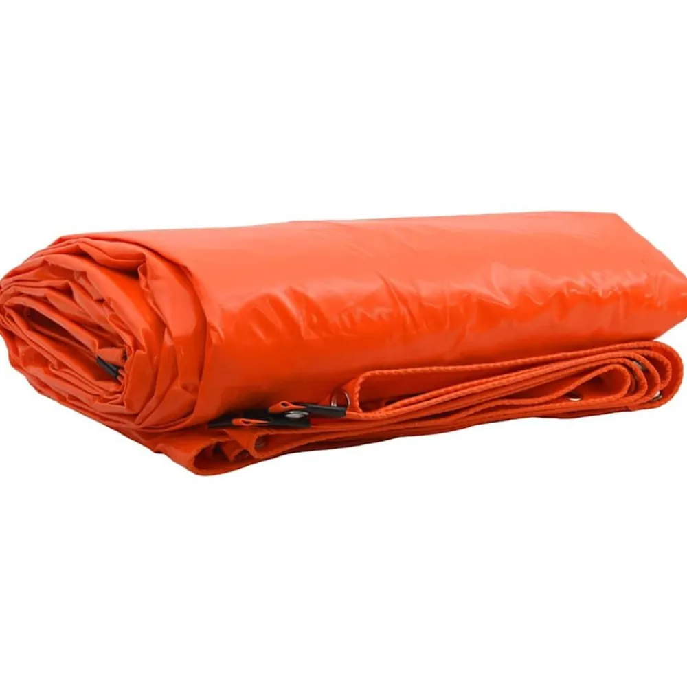 vidaXL Lona 650g / m² 2 x 3 m Lona con recubrimiento de PVC Naranja