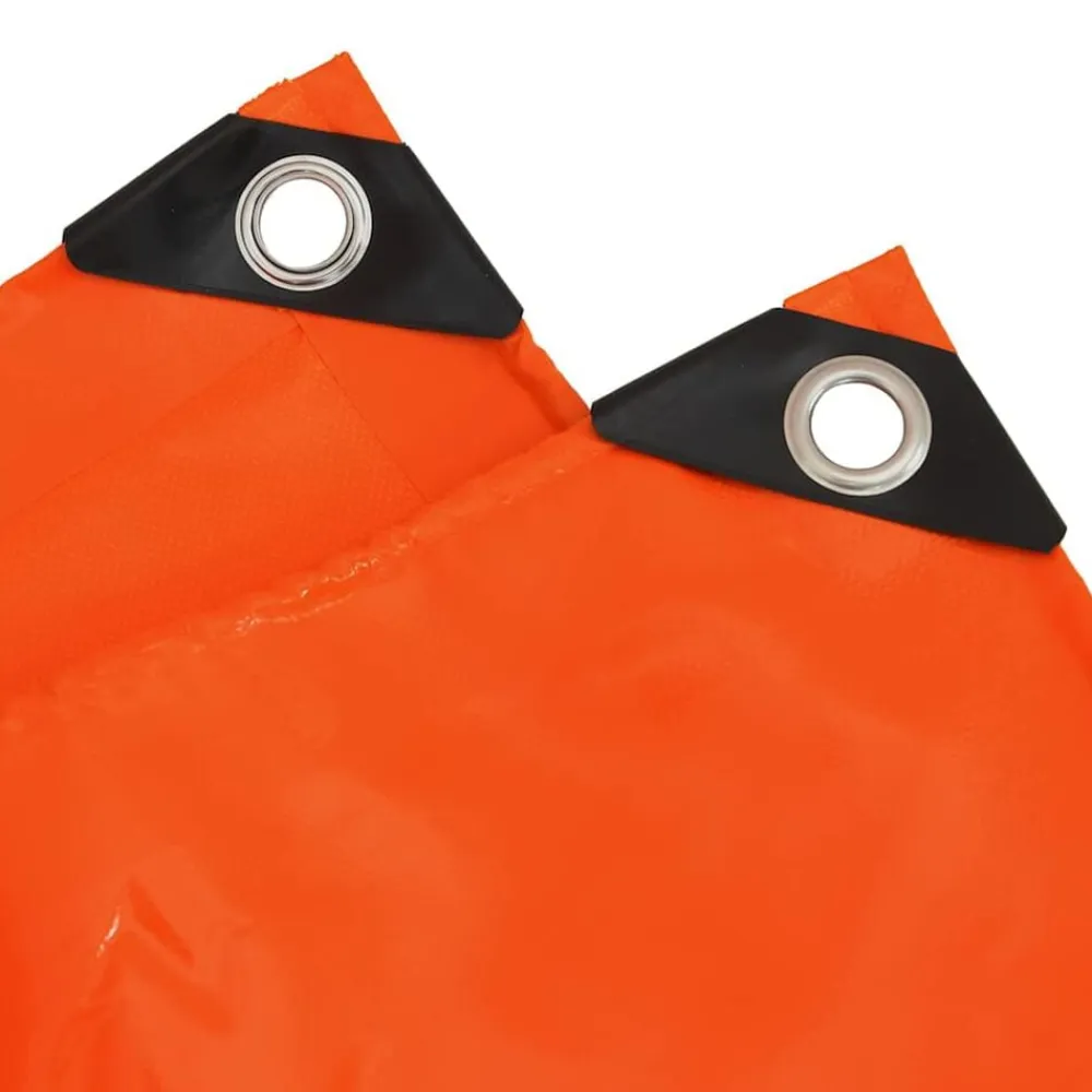 vidaXL Lona 650g / m² 2 x 3 m Lona con recubrimiento de PVC Naranja