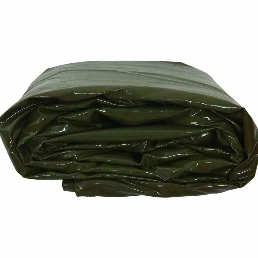 vidaXL Lona 650g / m² 2 x 3 m Lona con recubrimiento de PVC Verde oliva Outlet