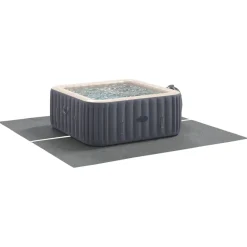 vidaXL Lona para el fondo de la piscina 274 x 274 x 0,1 cm Gris claro Hot