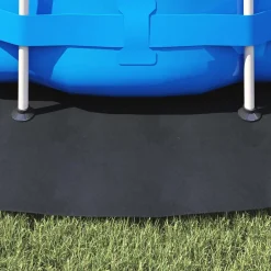 vidaXL Lona para el fondo de la piscina Ø 366 cm Tela no tejida Negro Outlet