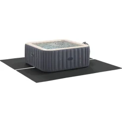 vidaXL Lona para el fondo de la piscina 274 x 274 x 0,1 cm Negro Clearance