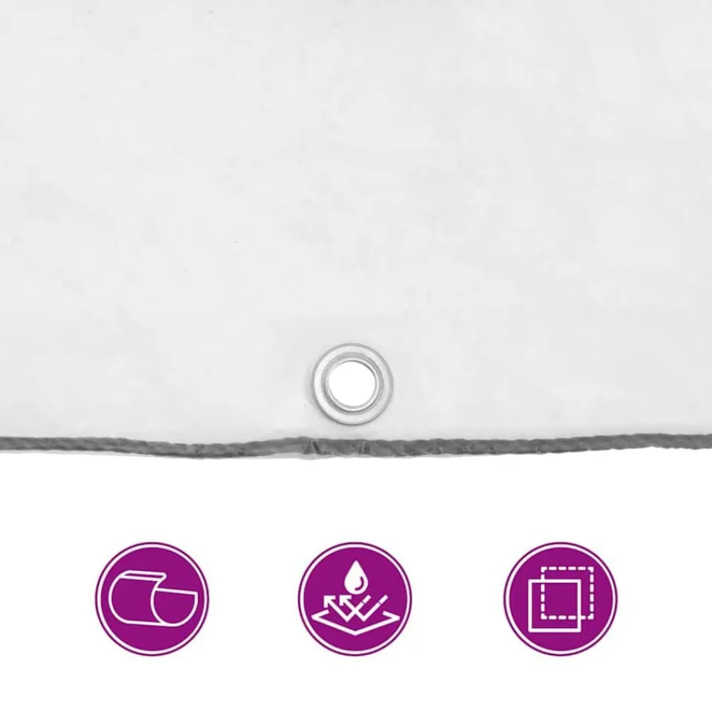 vidaXL Accesorios De Bricolaje-Lona transparente con ojales polietileno 1x2 m
