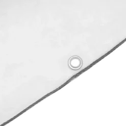 vidaXL Accesorios De Bricolaje-Lona transparente con ojales polietileno 1x2 m
