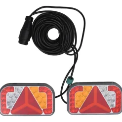 vidaXL Piezas Y Accesorios Para Vehículos-Luces de remolque 2 uds bombilla LED rojo 24x5x14,5 cm 12V