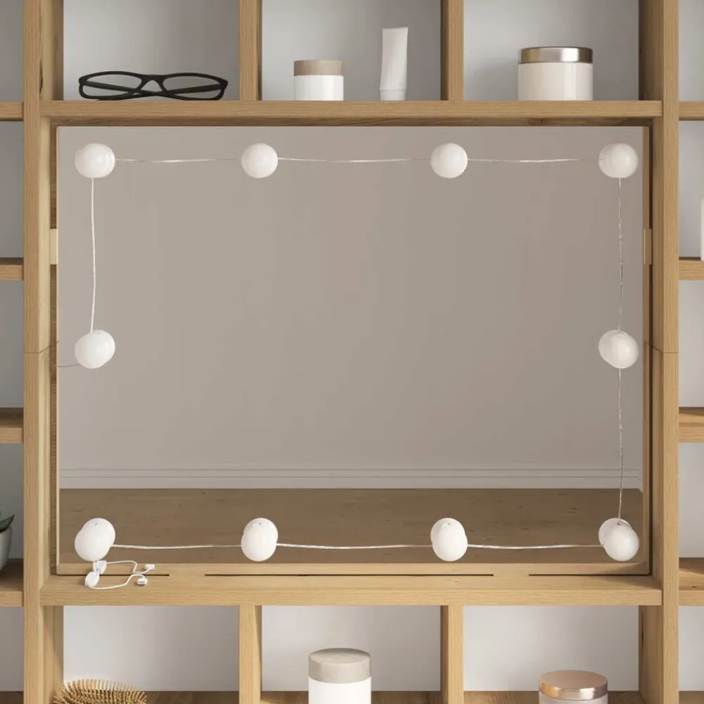 vidaXL Iluminación-Luces Espejo con tiras LED 4,5 x 4,5 x 4,7 cm Plástico