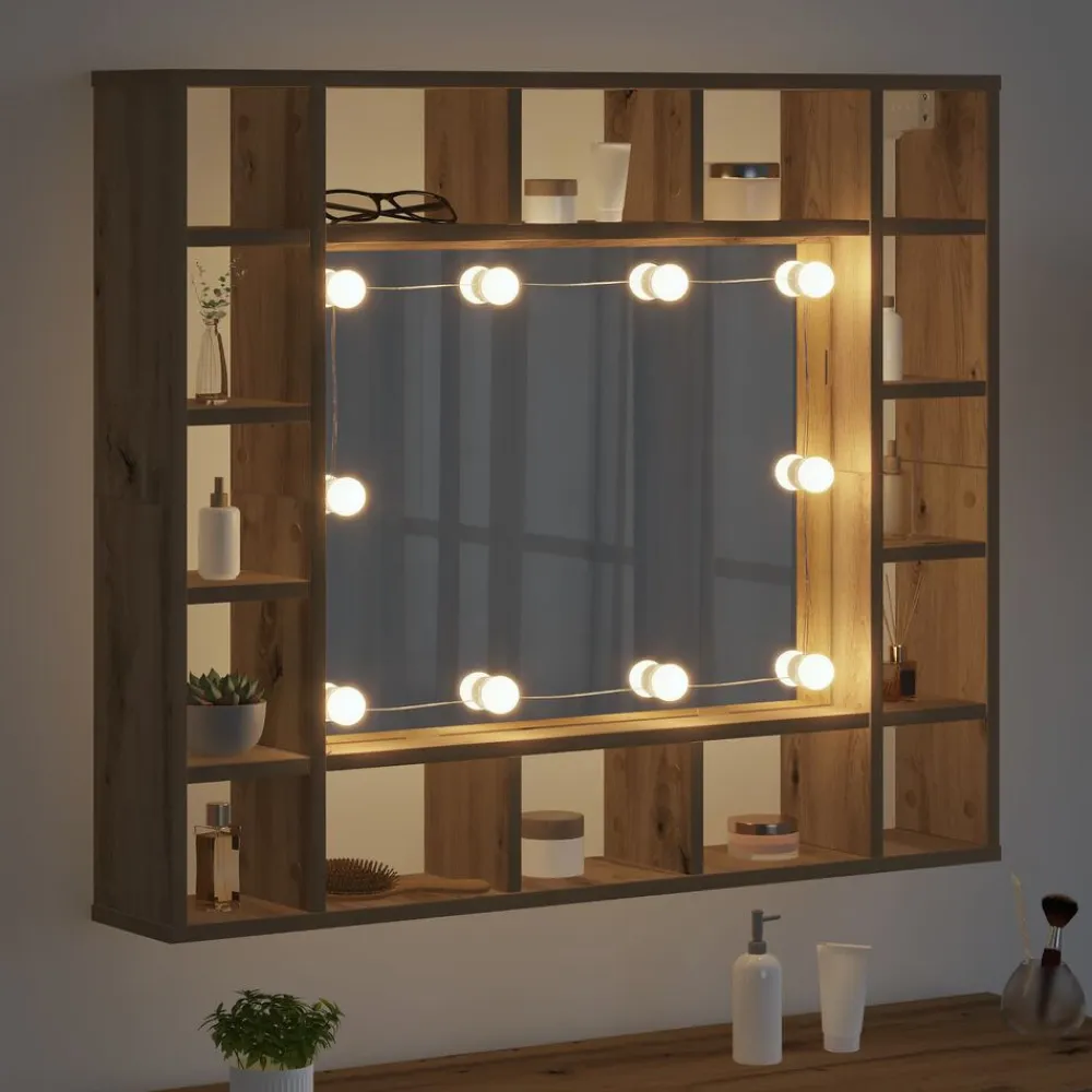 vidaXL Iluminación-Luces Espejo con tiras LED 4,5 x 4,5 x 4,7 cm Plástico
