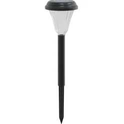 vidaXL Luces solares de camino con picos de tierra 12 uds luz blanca Blanco Outlet