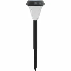 vidaXL Luces solares de camino con picos de tierra 12 uds luz blanca Blanco Outlet