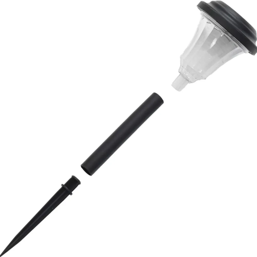 vidaXL Luces solares de camino con picos de tierra 12 uds luz blanca Blanco Outlet
