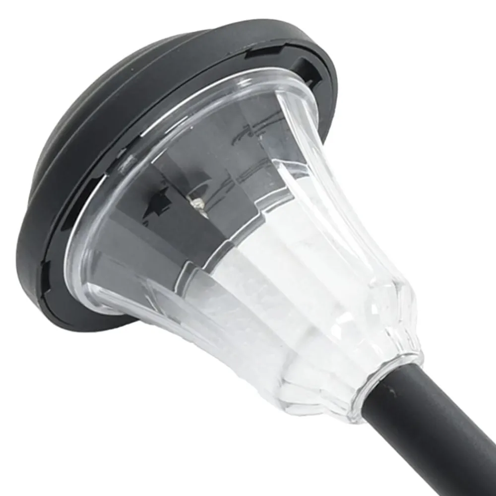 vidaXL Luces solares de camino con picos de tierra 12 uds luz blanca Blanco Outlet