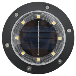 vidaXL Iluminación-Luces solares suelo jardín con pico tierra blanco cálido 12 uds