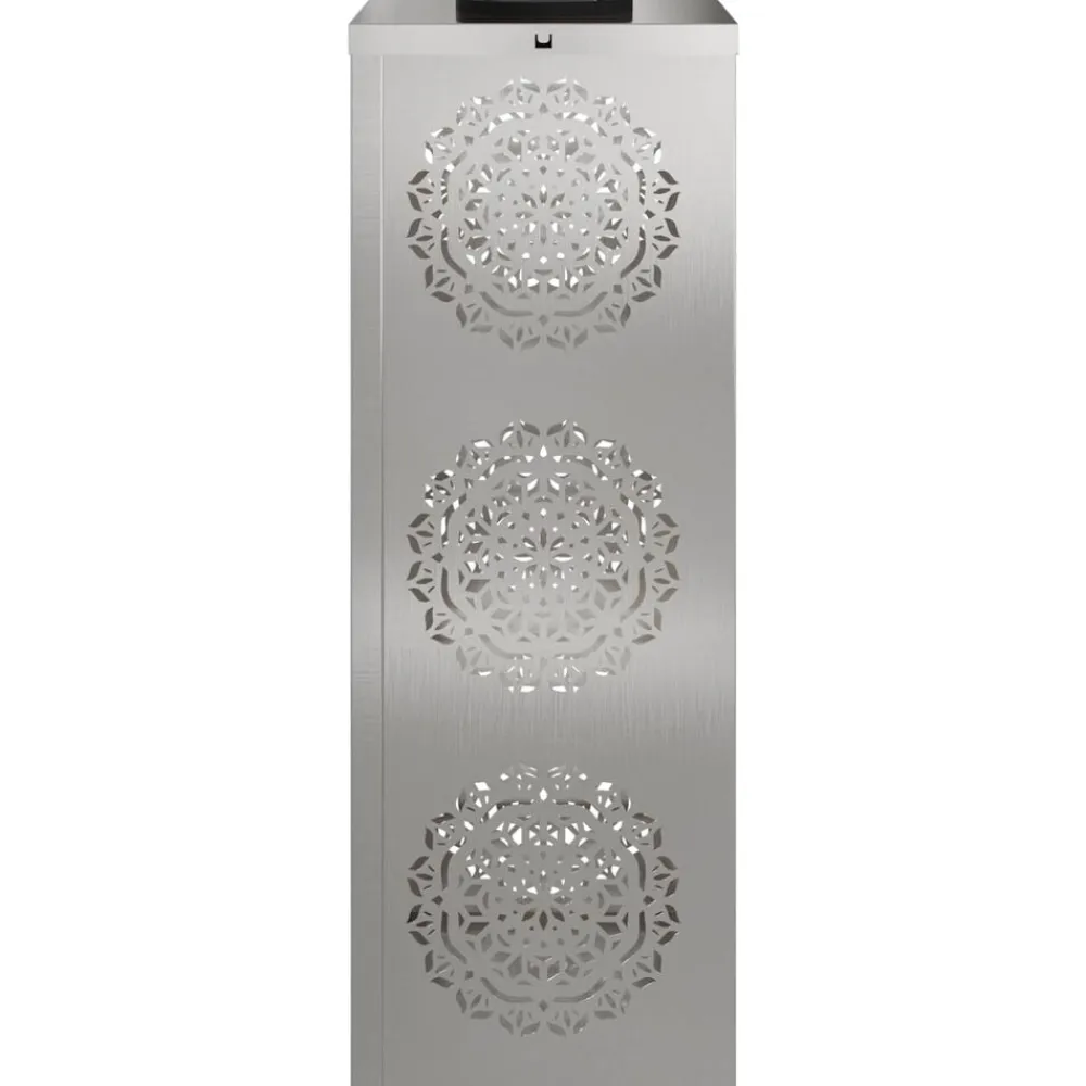vidaXL Iluminación-Luz de camino LED solar 2 pcs Plateado