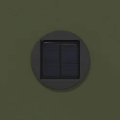 vidaXL Luz de camino LED solar con luces con batería 2 pcs Verde oliva Online
