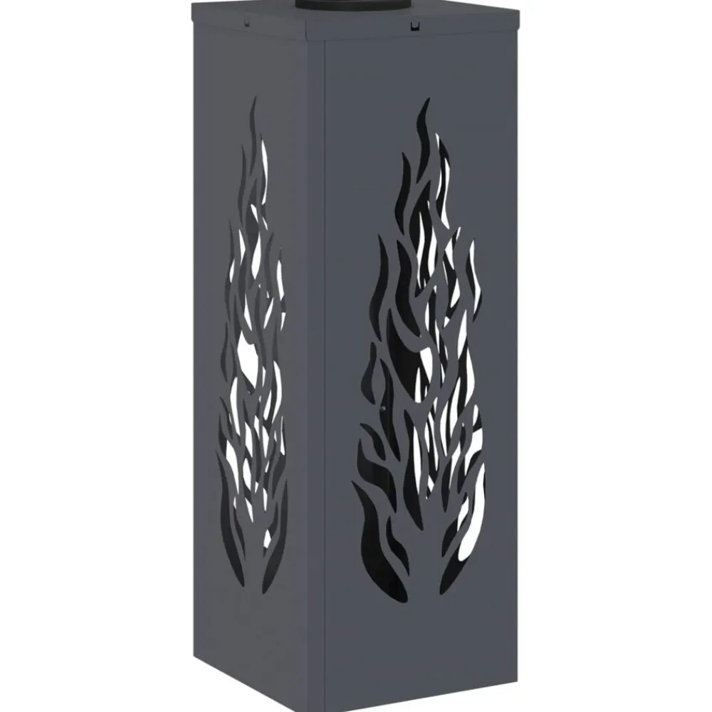 vidaXL Iluminación-Luz de camino LED solar 2 pcs Acero laminado en frío