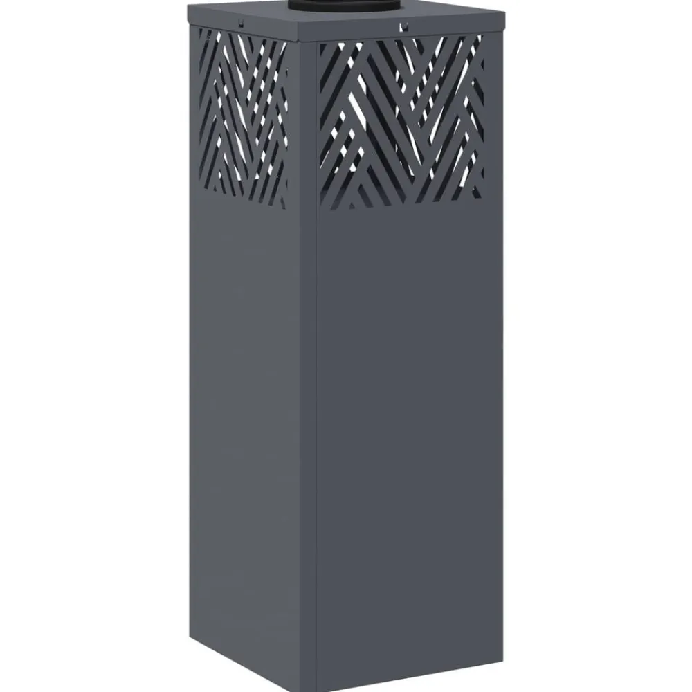 vidaXL Iluminación-Luz de camino LED solar 2 pcs Acero laminado en frío