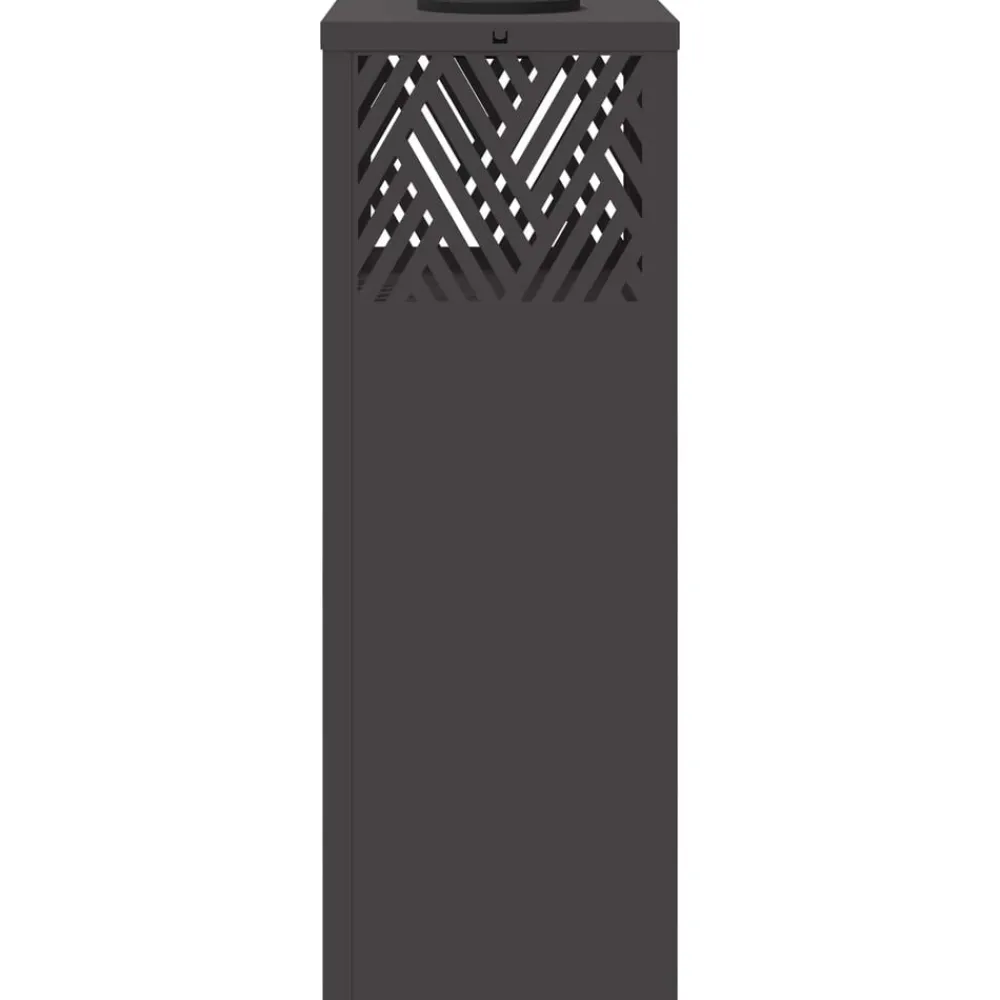 vidaXL Luz de camino LED solar 2 pcs Acero laminado en frío Negro Online