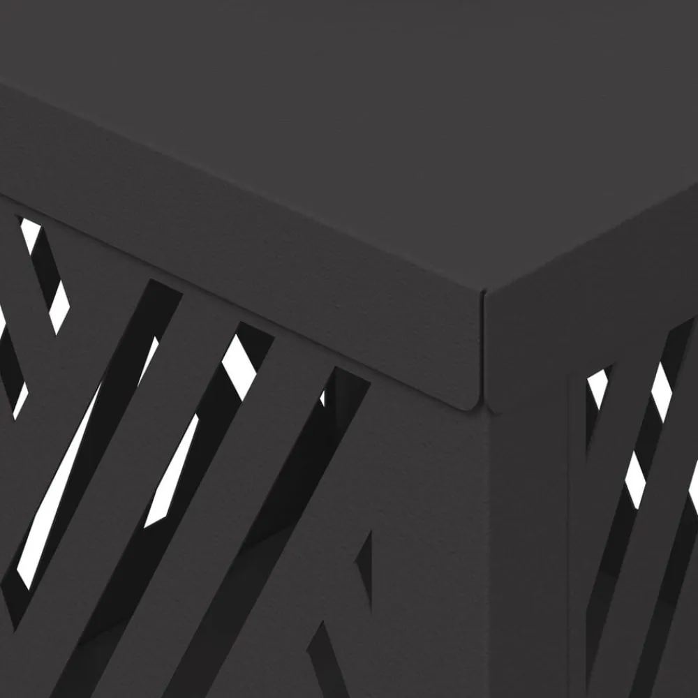 vidaXL Luz de camino LED solar 2 pcs Acero laminado en frío Negro Online