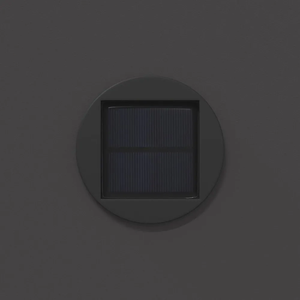 vidaXL Luz de camino LED solar 2 pcs Acero laminado en frío Negro Hot