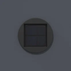 vidaXL Luz de camino LED solar 2 pcs Acero laminado en frío Antracita Clearance