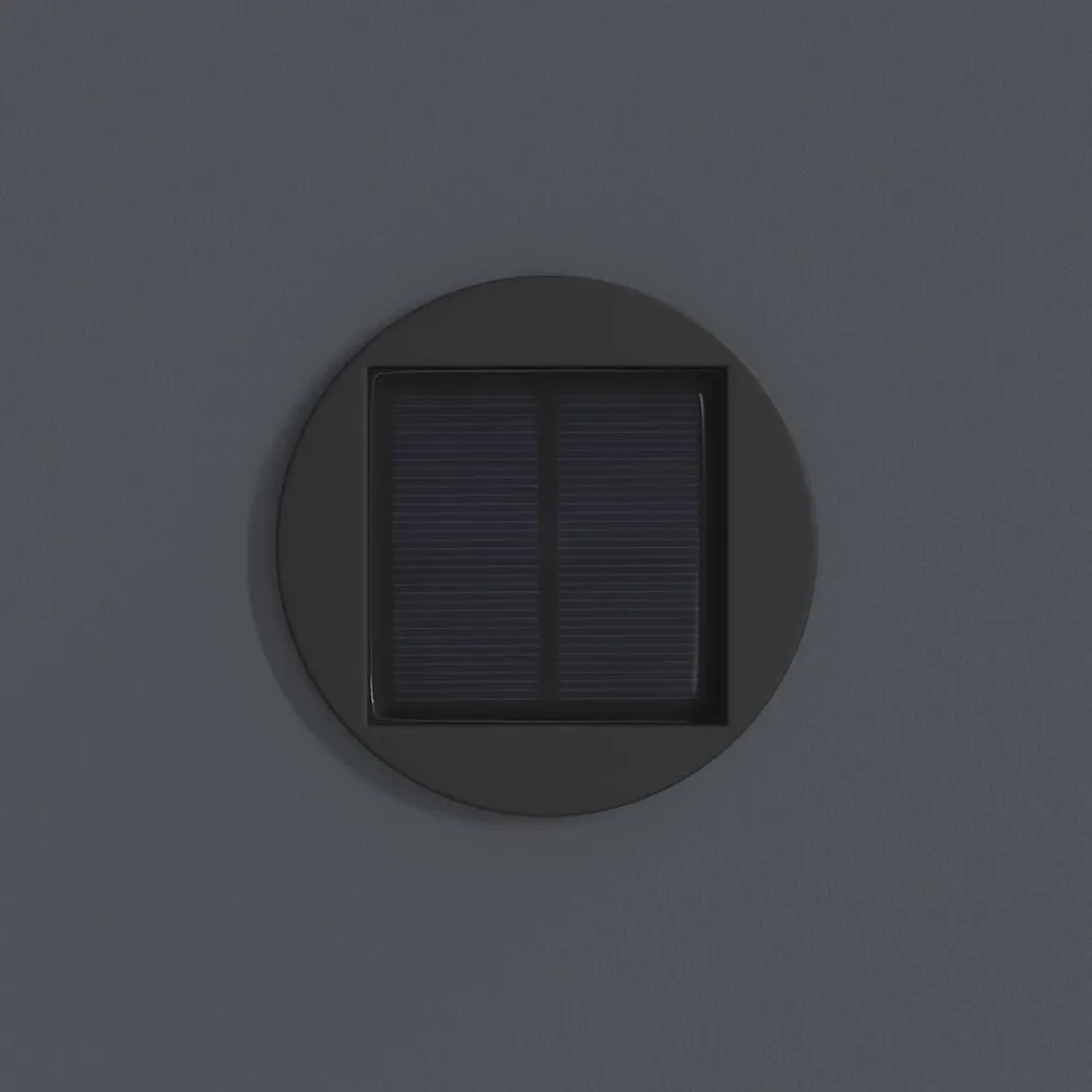 vidaXL Iluminación-Luz de camino LED solar 2 pcs Acero laminado en frío