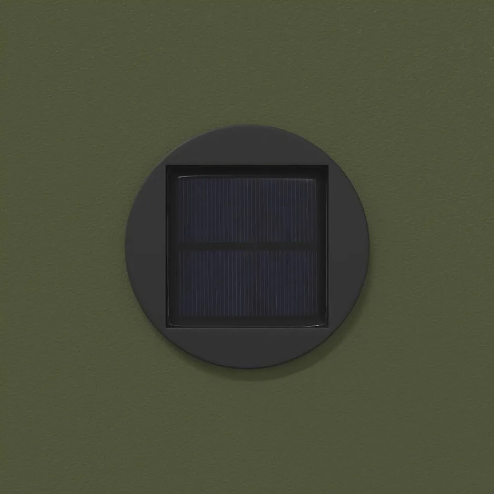 vidaXL Iluminación-Luz de camino LED solar con luces con batería 2 pcs