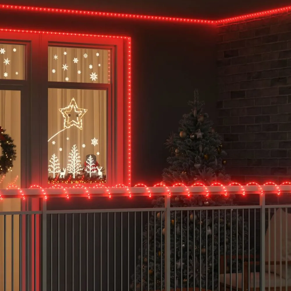 vidaXL Decoración|Iluminación-Luz de cuerda con 1200 LED 50 m PVC