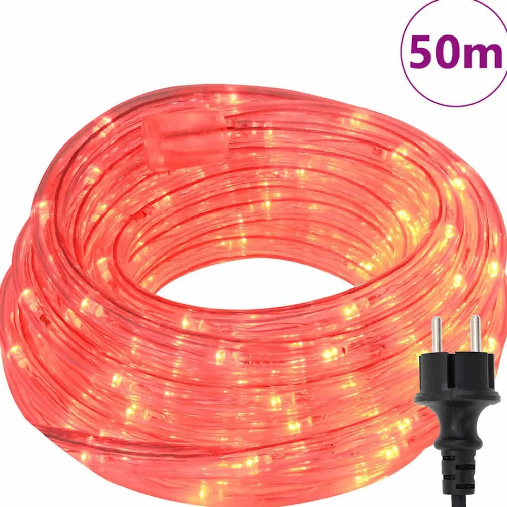 vidaXL Decoración|Iluminación-Luz de cuerda con 1200 LED 50 m PVC