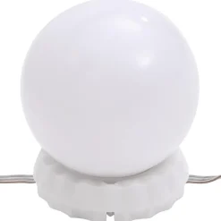 vidaXL Iluminación-Luz de espejo con 8 bombillas LED blanco cálido y blanco frío