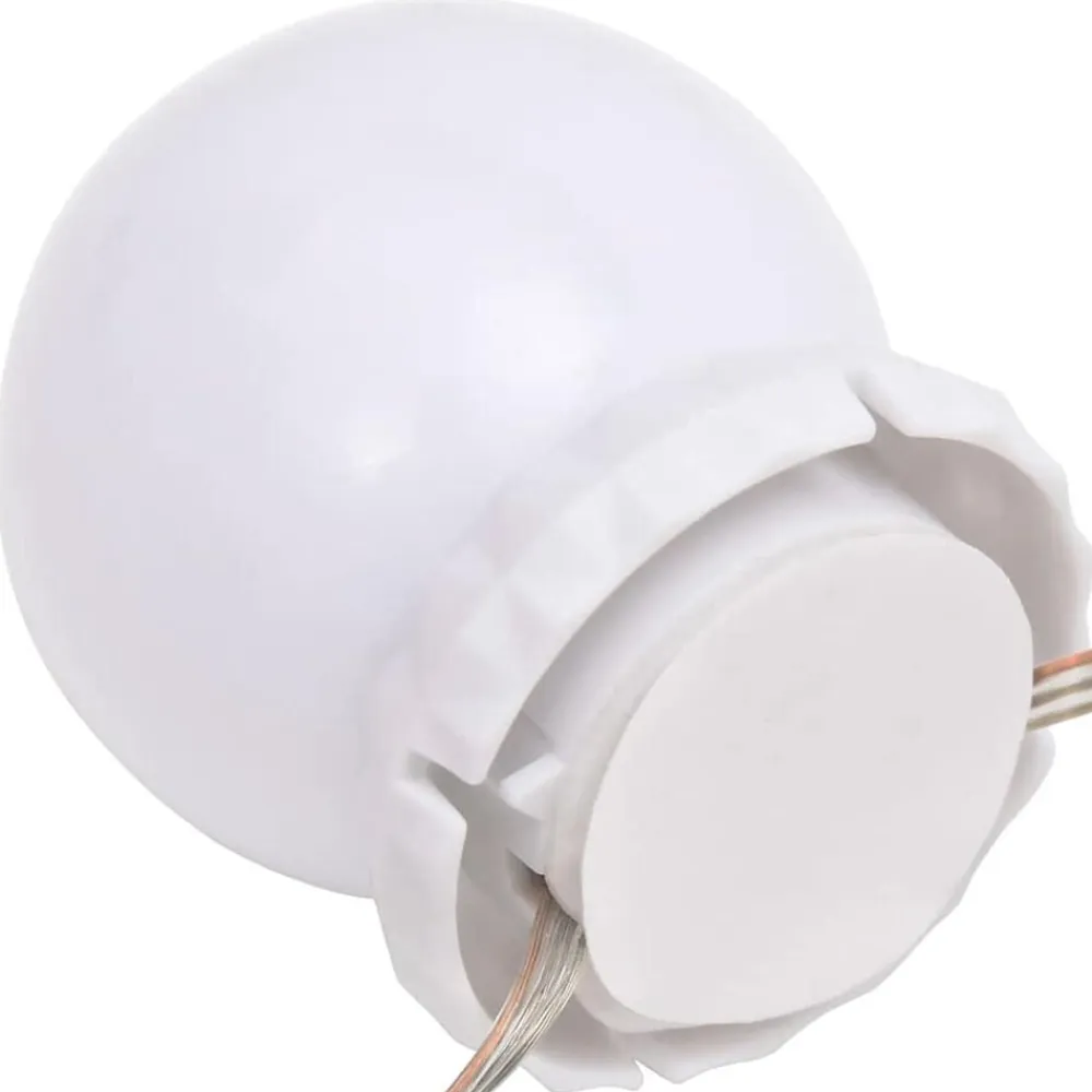 vidaXL Iluminación-Luz de espejo con 8 bombillas LED blanco cálido y blanco frío