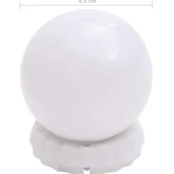 vidaXL Iluminación-Luz de espejo con 8 bombillas LED blanco cálido y blanco frío
