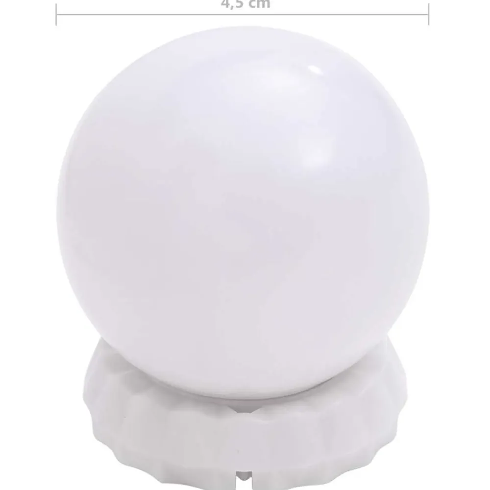 vidaXL Iluminación-Luz de espejo con 8 bombillas LED blanco cálido y blanco frío