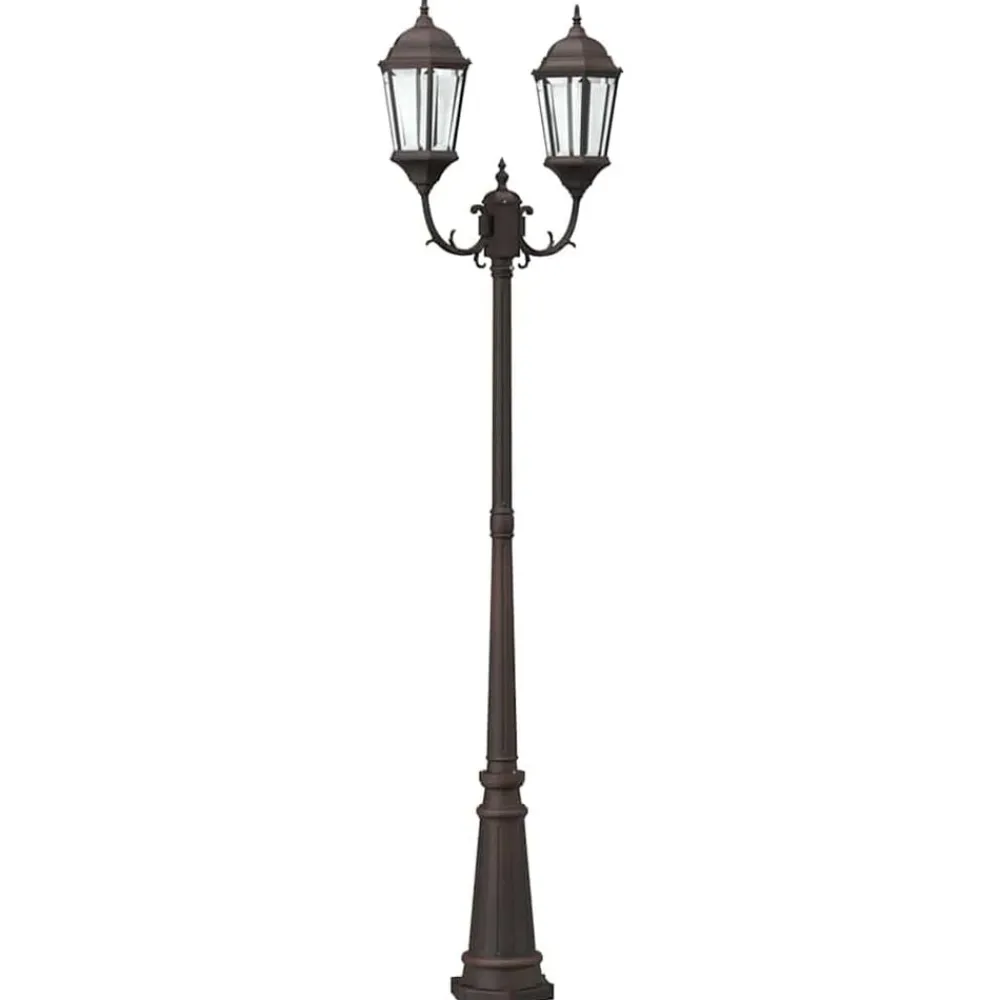 vidaXL Iluminación-Luz de Jardín Bronce 68 x 0 x 35 cm Aluminio y Cristal