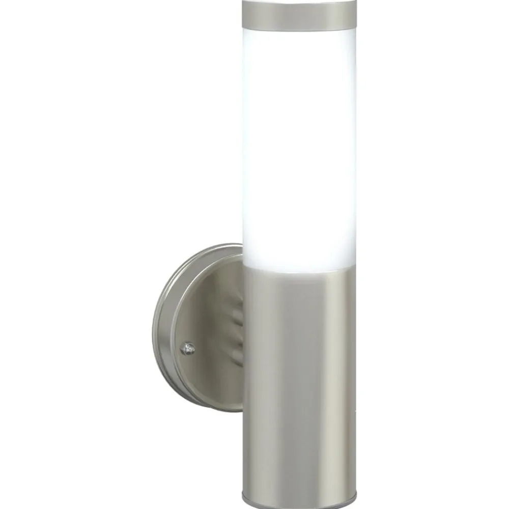vidaXL Luz de pared exterior 15 x 7,5 x 33 cm Plateado Clearance