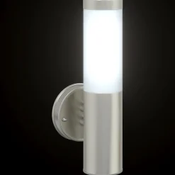 vidaXL Luz de pared exterior 15 x 7,5 x 33 cm Plateado Clearance