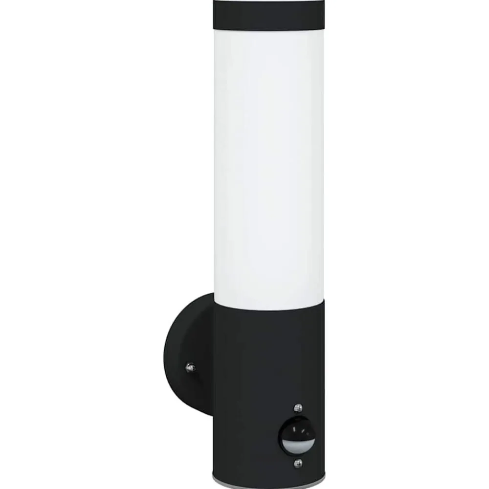 vidaXL Luz de pared exterior 12 x 8,5 x 29 cm Negro Clearance