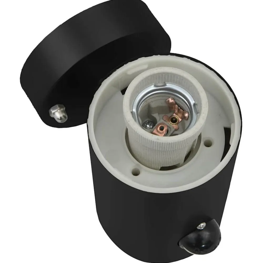 vidaXL Luz de pared exterior 12 x 8,5 x 29 cm Negro Clearance