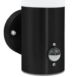 vidaXL Luz de pared exterior 12 x 8,5 x 29 cm Negro Clearance