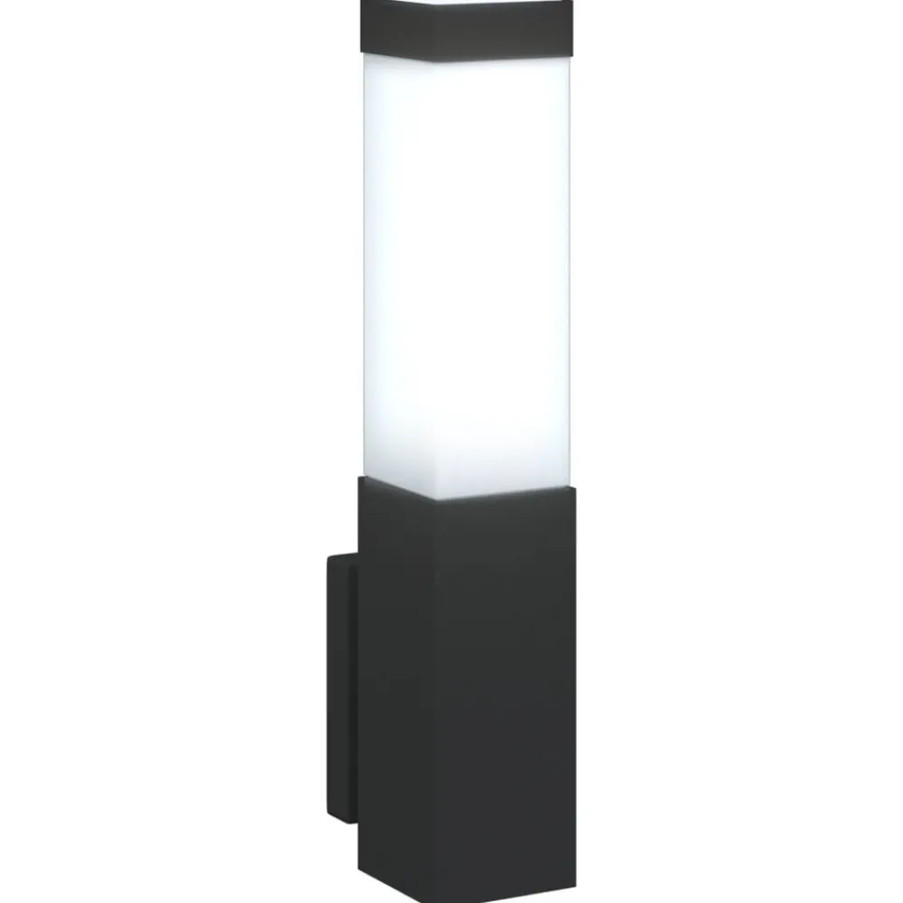 vidaXL Luz de pared exterior 10.5 x 6 x 33 cm Negro Discount